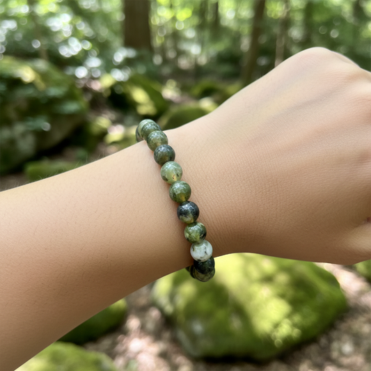Bracelet en perles - Opale Verte (8 mm)