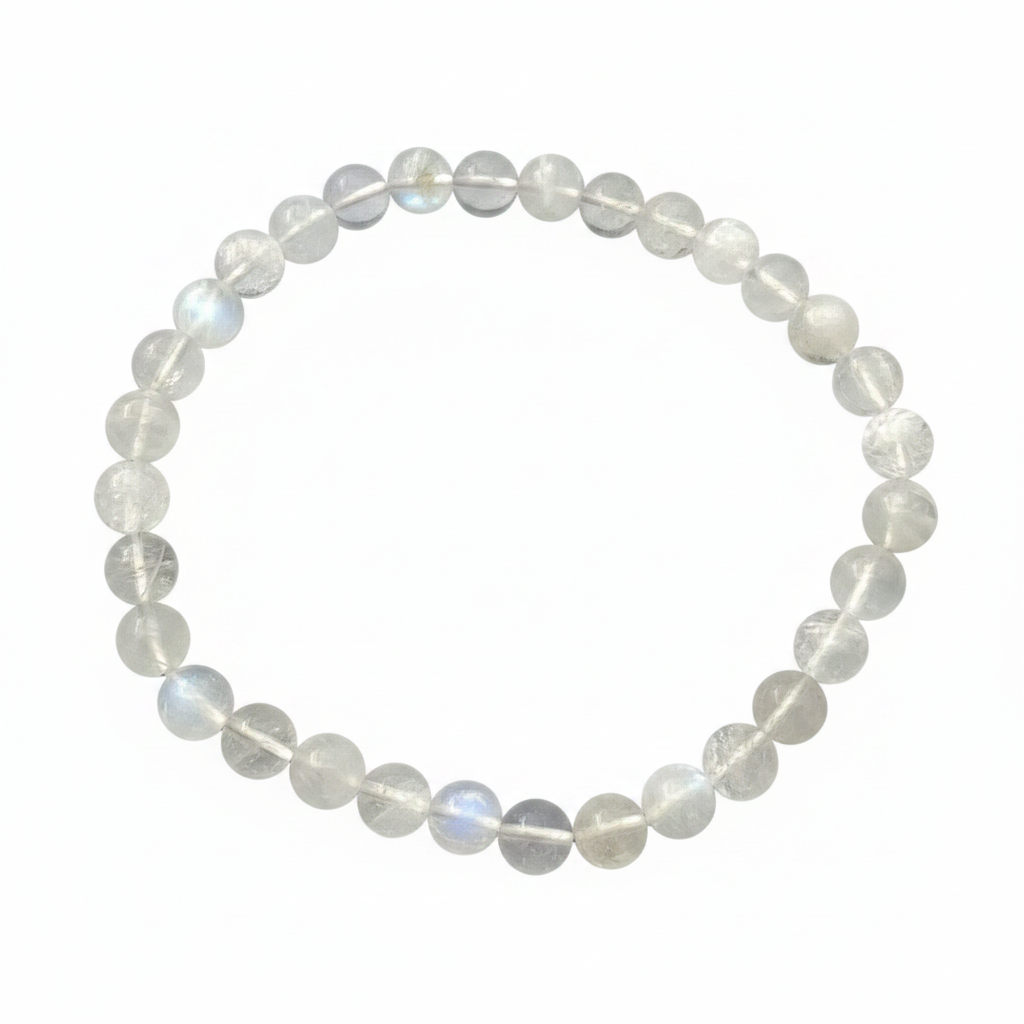 Bracelet en perles - Pierre de Lune Transparente EXTRA (6 mm)
