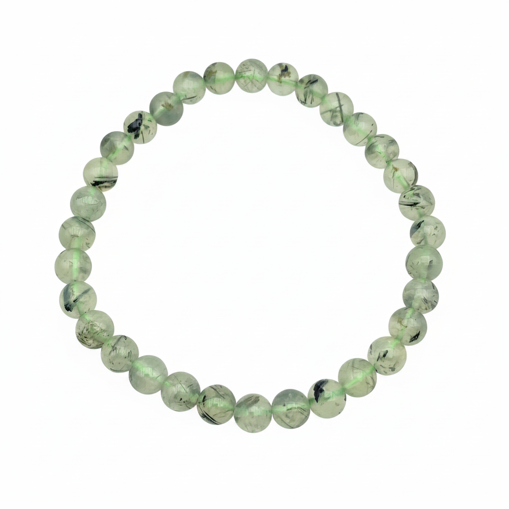 Bracelet en perles - Préhnite / Épidote (6 mm)