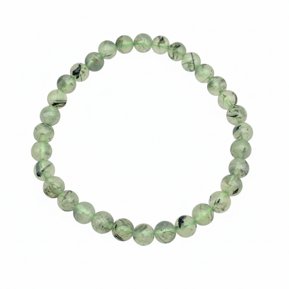 Bracelet en perles - Préhnite / Épidote (6 mm)