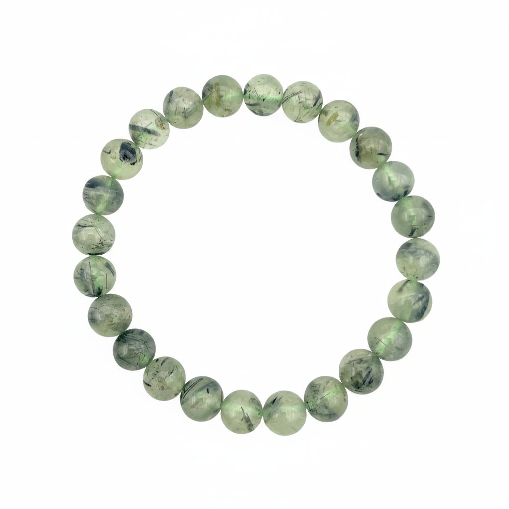 Bracelet en perles - Préhnite / Épidote (8 mm)