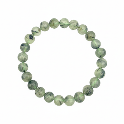 Bracelet en perles - Préhnite / Épidote (8 mm)