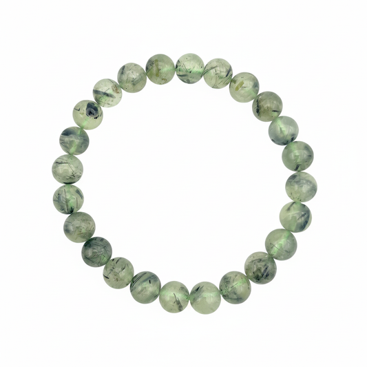Bracelet en perles - Préhnite / Épidote (8 mm)