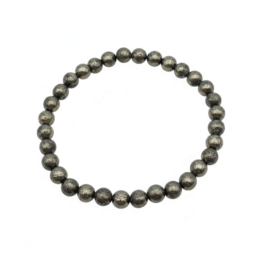 Bracelet en perles - Pyrite (6 mm)