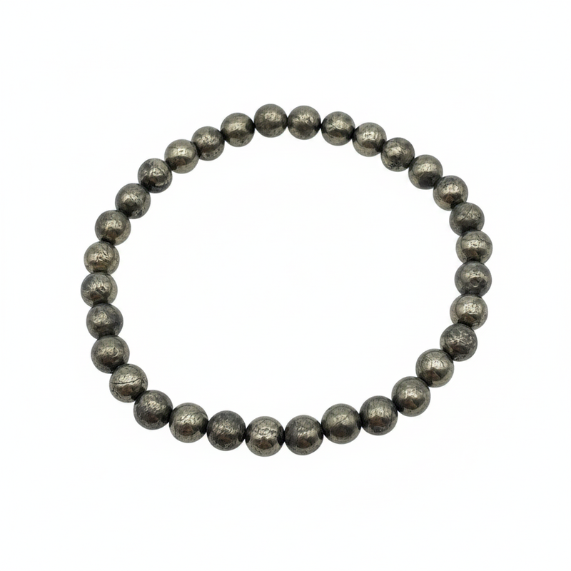 Bracelet en perles - Pyrite (6 mm)