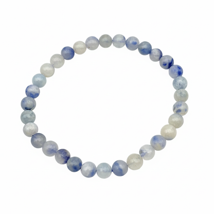 Bracelet en perles - Quartz Dumortiérite (6 mm)