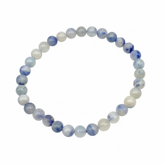 Bracelet en perles - Quartz Dumortiérite (6 mm)