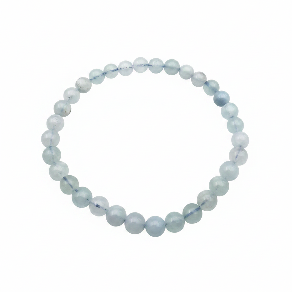 Bracelet en perles - Aigue Marine EXTRA (6 mm)