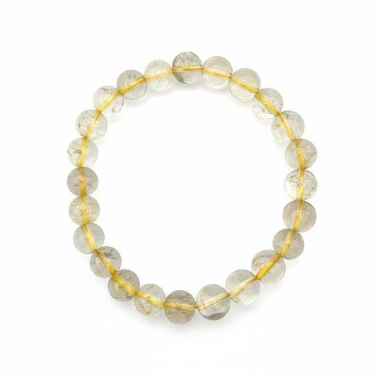Bracelet en perles - Quartz Rutile (8 mm)