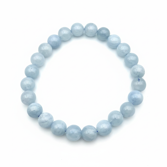 Bracelet en perles - Aigue Marine EXTRA (8 mm)