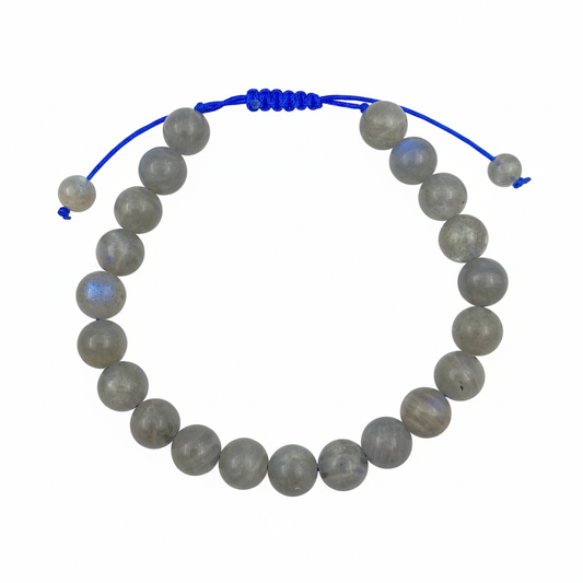 Bracelet en perles Réglable Coulissant - Labradorite