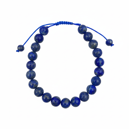 Bracelet en perles Réglable Coulissant - Lapis Lazuli
