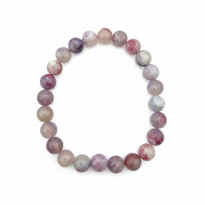 Bracelet en perles - Tourmaline Rose (8 mm)