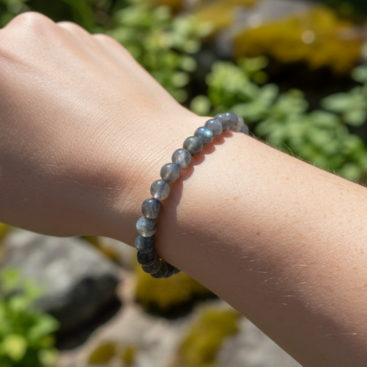 Bracelet en perles - Labradorite (6 mm) EXTRA