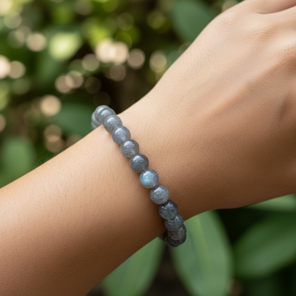 Bracelet en perles - Labradorite (7 mm) - Longueur 17 cm - EXTRA