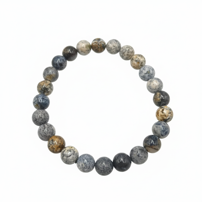 Bracelet en perles - Merlinite  (8 mm)