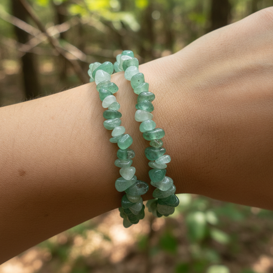 Bracelet baroque en Aventurine verte (Collection Femme / Enfant)