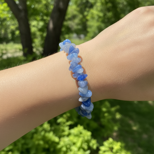 Bracelet baroque en Aventurine bleue (Collection Femme / Enfant)