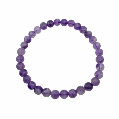 Bracelet en perles - Améthyste Chevron (6 mm)
