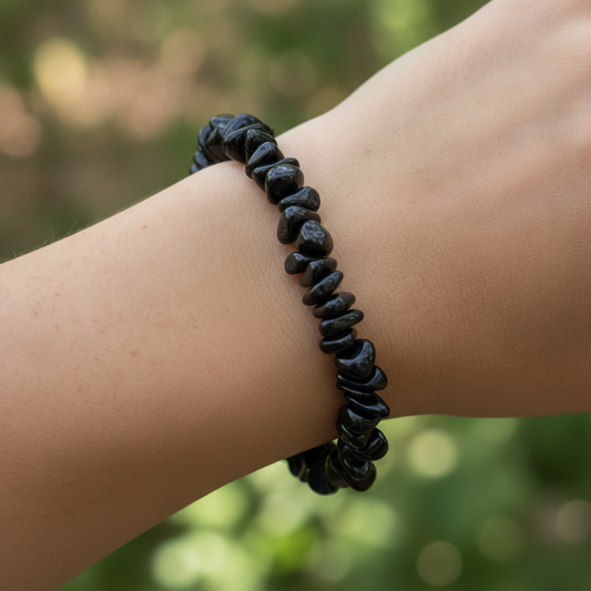Bracelet baroque en Obsidienne noire (Collection Femme / Enfant)