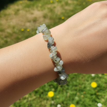 Bracelet baroque en Préhnite / épidote (Collection Femme / Enfant)