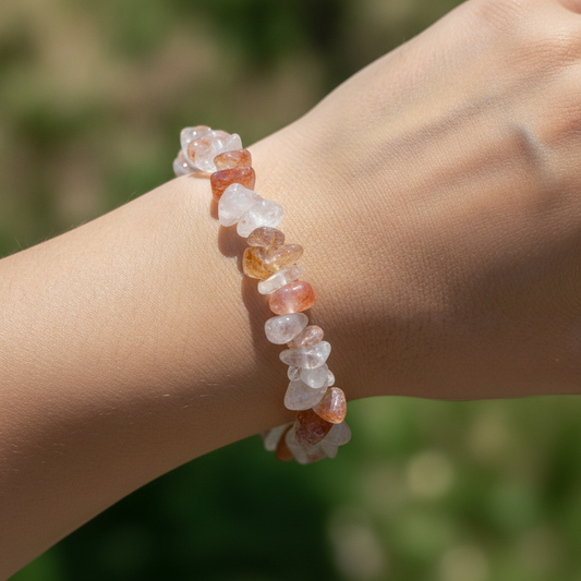 Bracelet baroque en Quartz hématoïde (Collection Femme / Enfant)