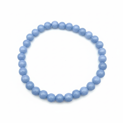 Bracelet en perles - Angélite (6 mm)