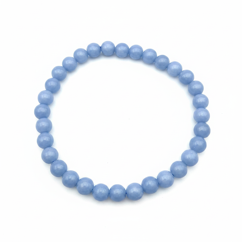 Bracelet en perles - Angélite (6 mm)