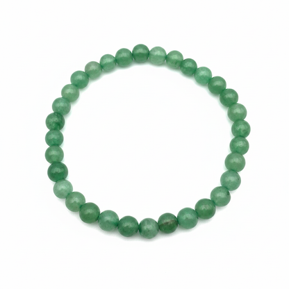 Bracelet en perles - Aventurine Verte (6 mm)