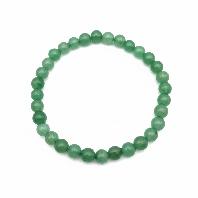 Bracelet en perles - Aventurine Verte (6 mm)