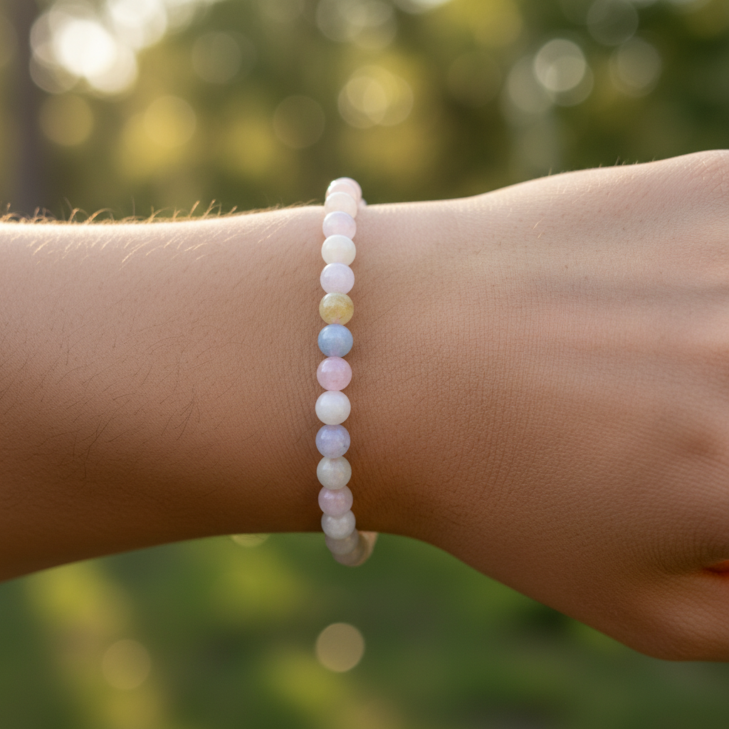 Bracelet en perles - Béryls (6 mm)
