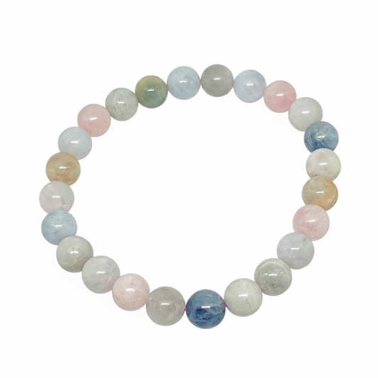 Bracelet en perles - Béryls (8 mm)