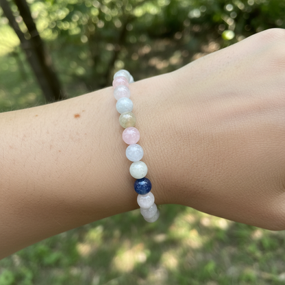 Bracelet en perles - Béryls (8 mm)