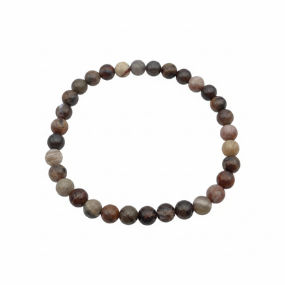 Bracelet en perles - Bois Fossile (6 mm)