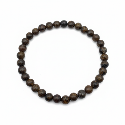 Bracelet en perles - Bronzite (6 mm)