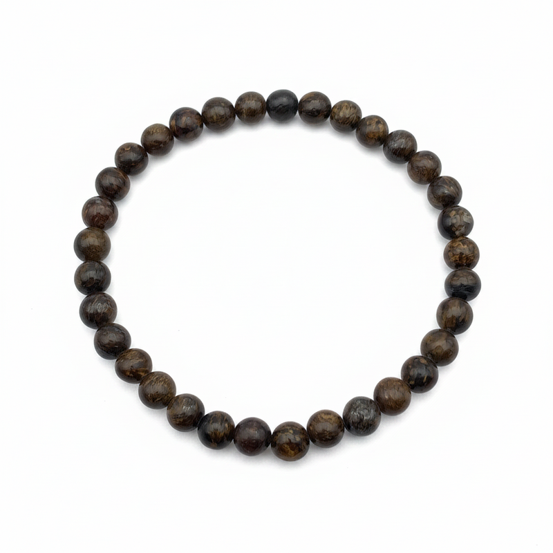 Bracelet en perles - Bronzite (6 mm)