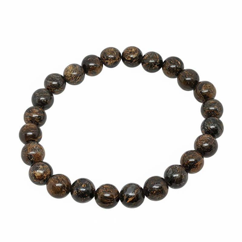 Bracelet en perles - Bronzite (8 mm)