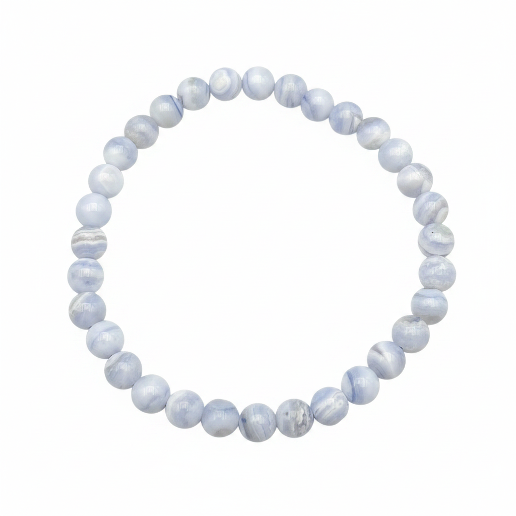 Bracelet en perles - Calcédoine (6 mm)