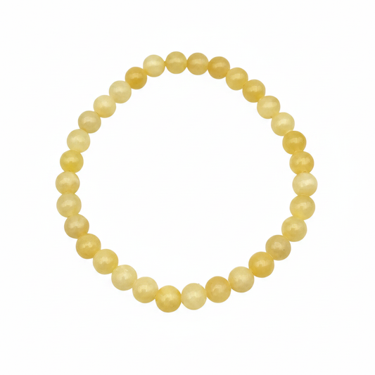 Bracelet en perles - Calcite Miel (6 mm)