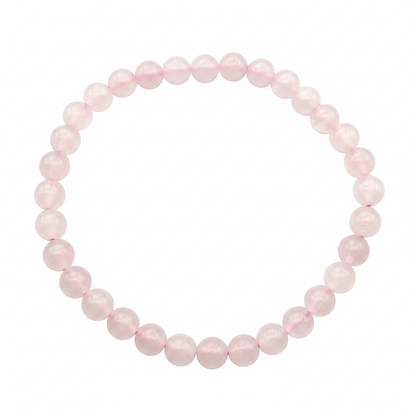 Bracelet en perles - Calcite Rose (6 mm)