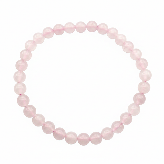 Bracelet en perles - Calcite Rose (6 mm)
