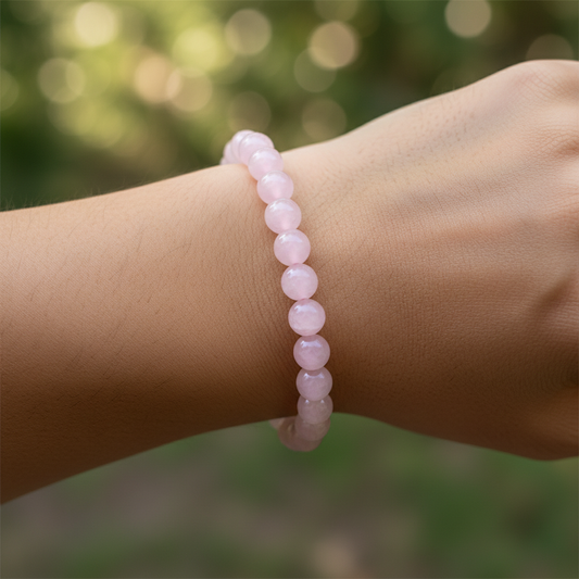 Bracelet en perles - Calcite Rose (8 mm)