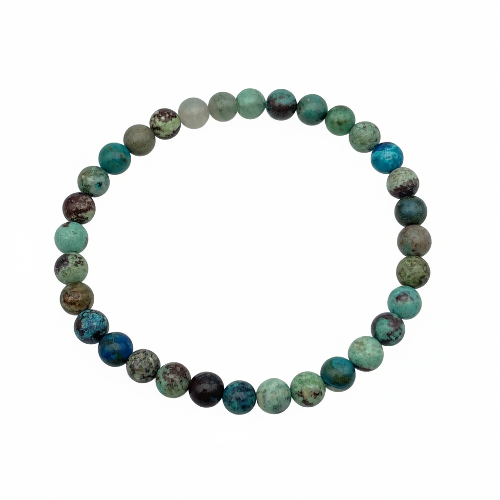 Bracelet en perles - Chrysocolle (6 mm)