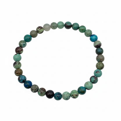Bracelet en perles - Chrysocolle (6 mm)