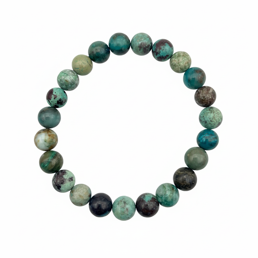 Bracelet en perles - Chrysocolle (8 mm)