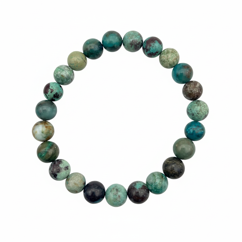 Bracelet en perles - Chrysocolle (8 mm)