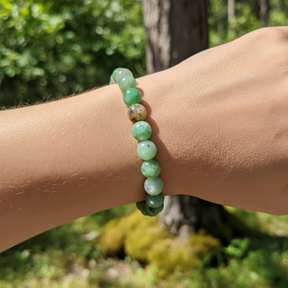 Bracelet en perles - Chrysoprase (8 mm)