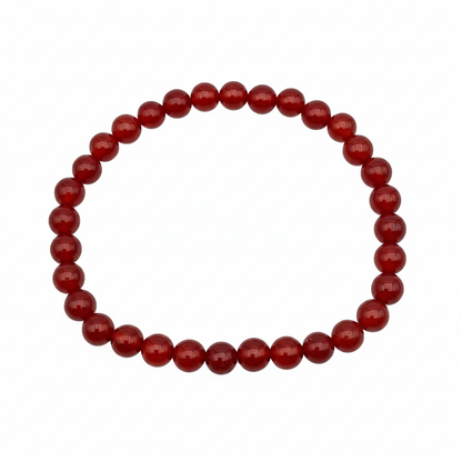 Bracelet en perles - Cornaline (6 mm)