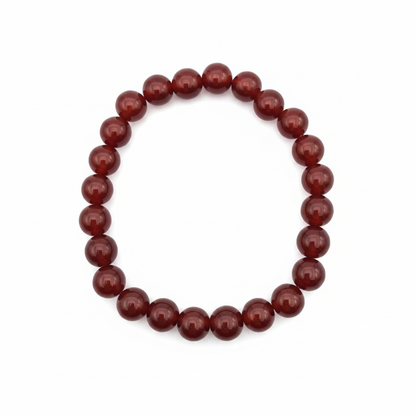 Bracelet en perles - Cornaline (8 mm)