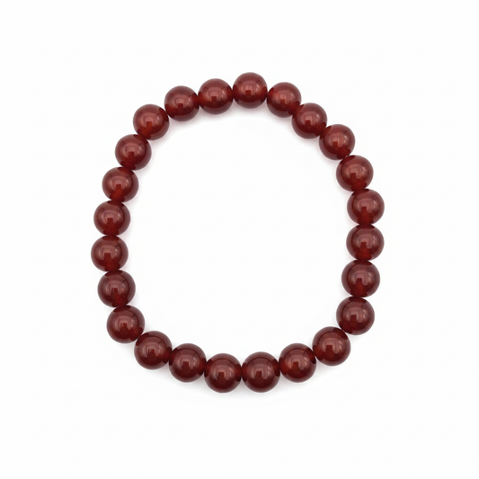 Bracelet en perles - Cornaline (8 mm)